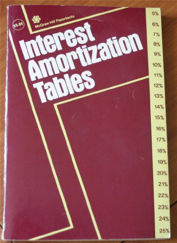 Interest amortization tables McGrawHill paperbacks Estes, Jack C