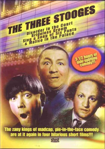 The Three Stooges / Disorder in the Court / Brideless Groom / Sing a Song of Six Pants / Malice in the Palace used book depot