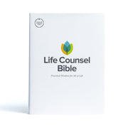 CSB Life Counsel Bible, Hardcover, Black Letter, Articles, Word Studies, Quotes, Cross-References, Easy-to-Read Bible Serif Type used book depot