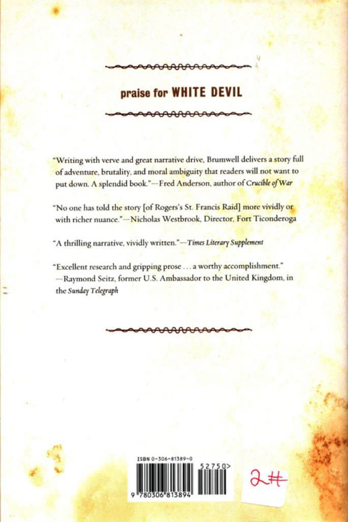 White Devil: A True Story of War, Savagery, and Vengeance in Colonial America used book depot