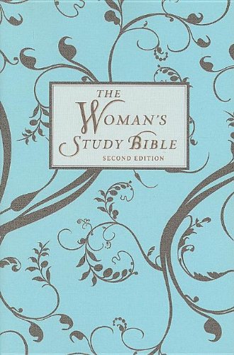 Woman's Study Bible, Personal Size: New King James Version; Chocolate/Light Blue used book depot