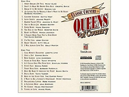 Classic Country: Queens Of Country (Time Life) used book depot