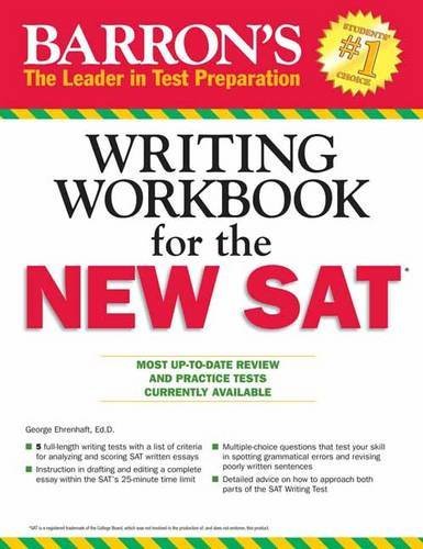 Barron's Writing Workbook for the NEW SAT used book depot