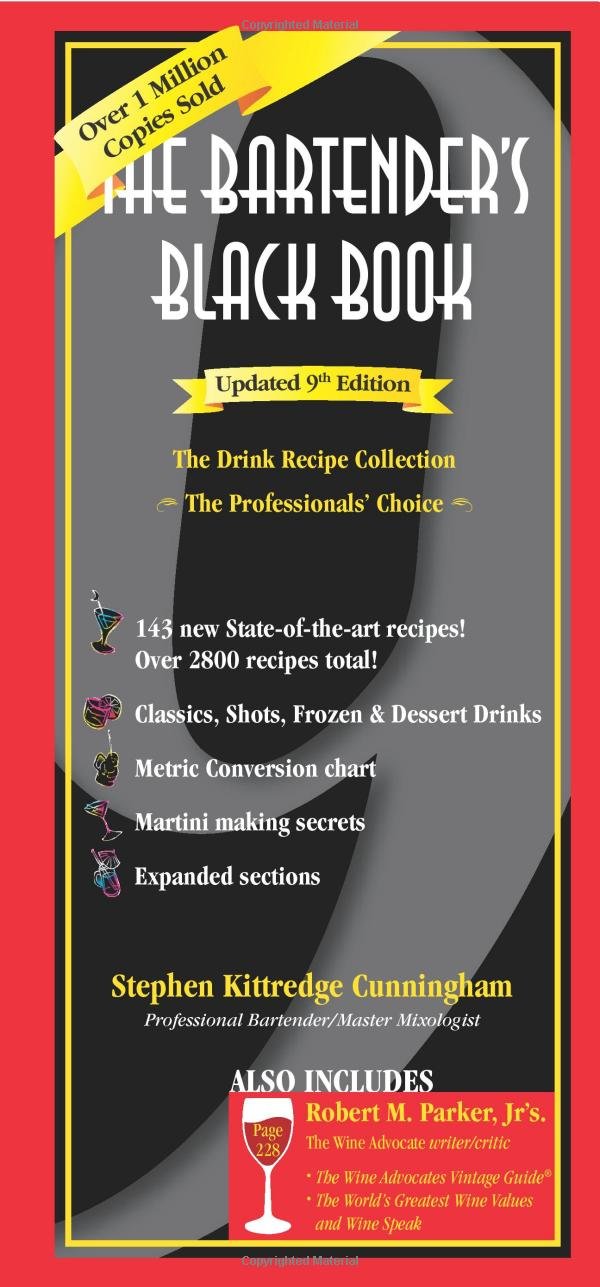 The Bartenders Black Book, Updated 9th Edition
