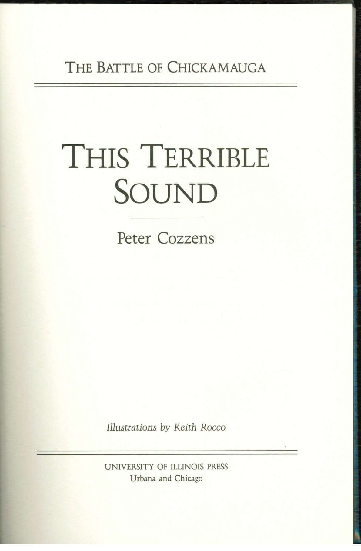 This Terrible Sound: The Battle of Chickamauga (Civil War Trilogy) used book depot