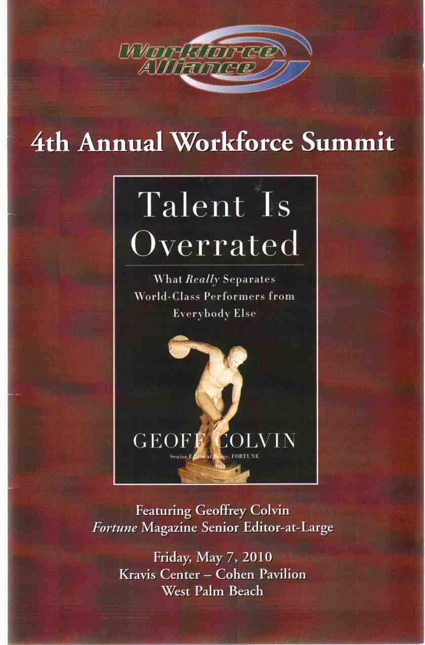 Talent Is Overrated: What Really Separates World-Class Performers from Everybody Else used book depot