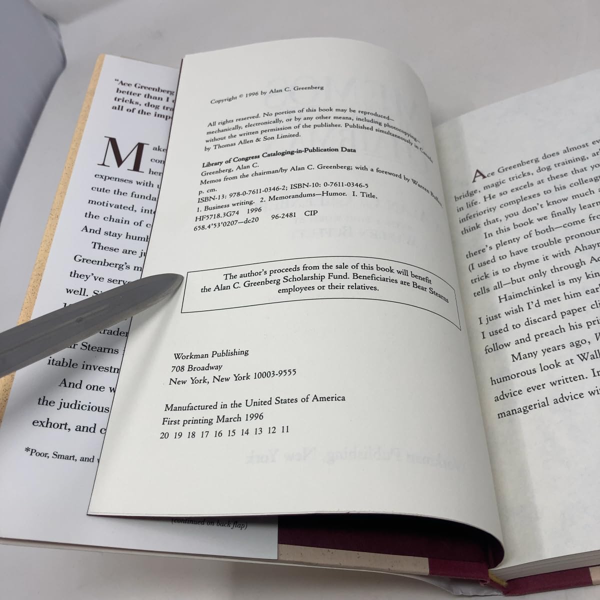 Memos from the Chairman used book depot