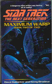 Maximum Warp Book Two: Forever Dark (Star Trek The Next Generation, No 63) used book depot