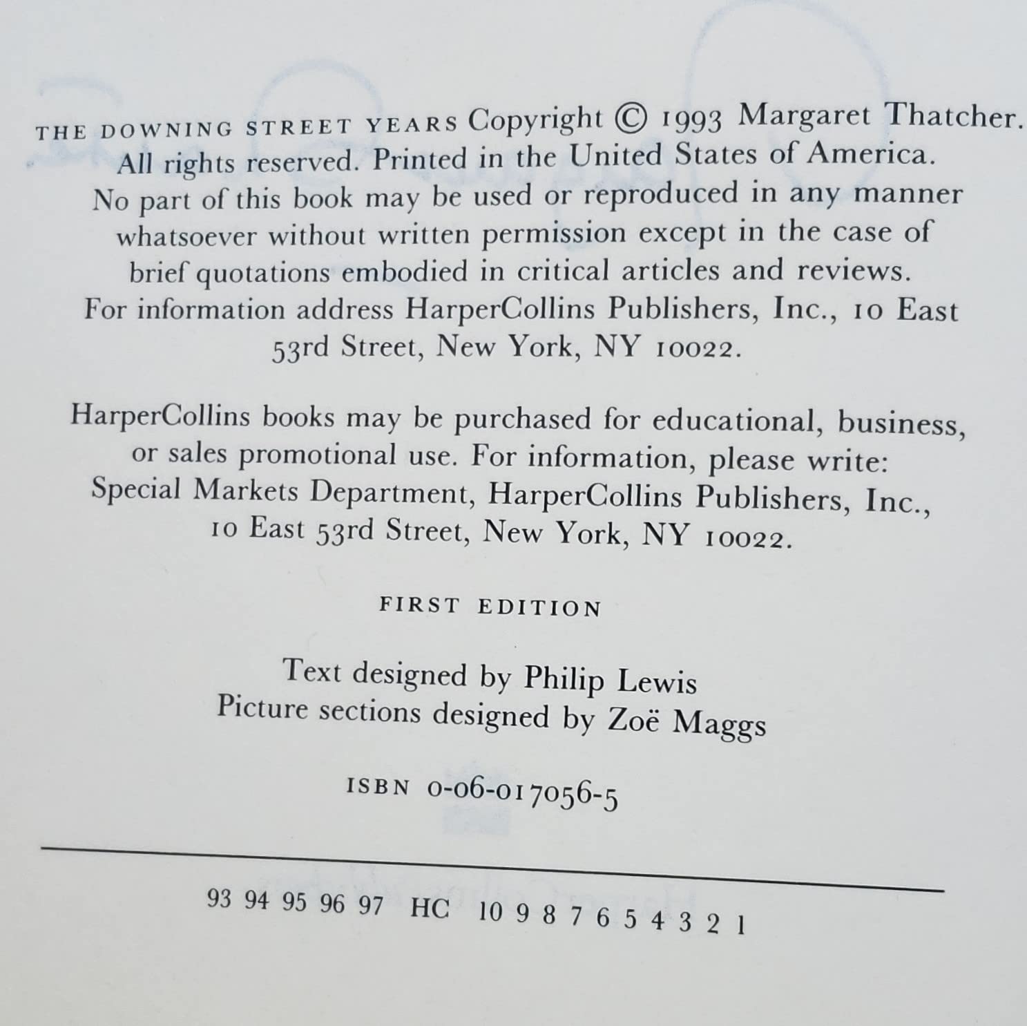 The Downing Street Years used book depot