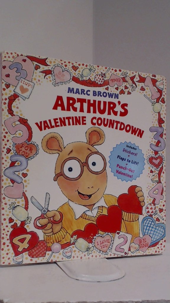 Arthur's Valentine Countdown (Board Book with Stickers, Flaps to Lift, and a Punch-Out Valentine) used book depot