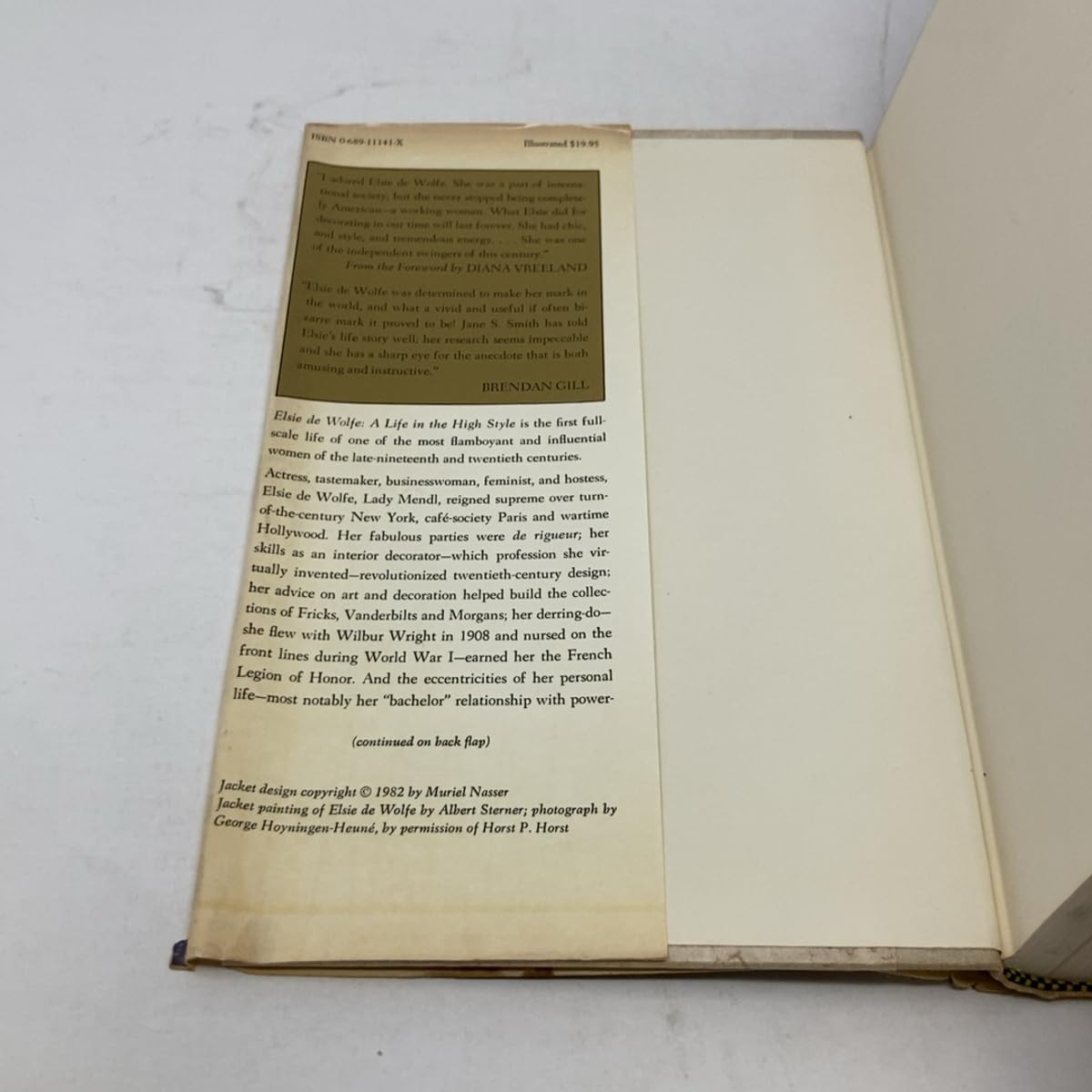 Elsie De Wolfe: A Life in the High Style (The Elegant Life and Remarkable Career of Elsie de Wolfe, Lady Mendl) used book depot