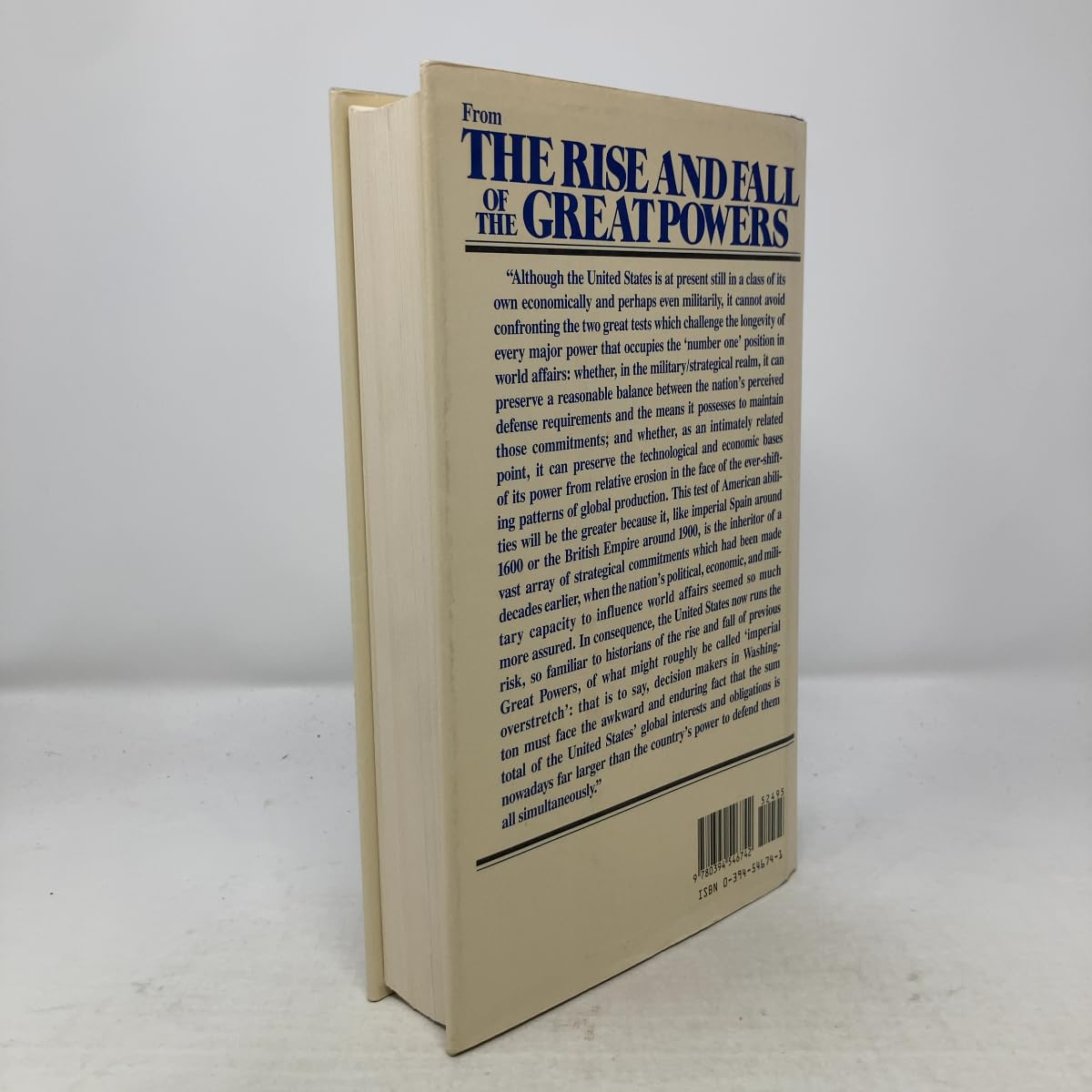 The Rise and Fall of the Great Powers: Economic Change and Military Conflict from 1500 to 2000
