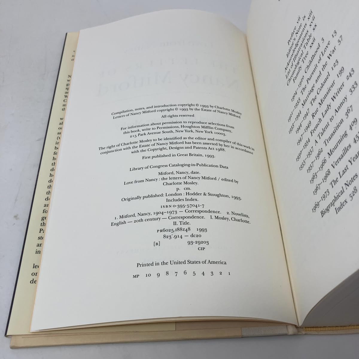 The letters of Nancy Mitford used book depot