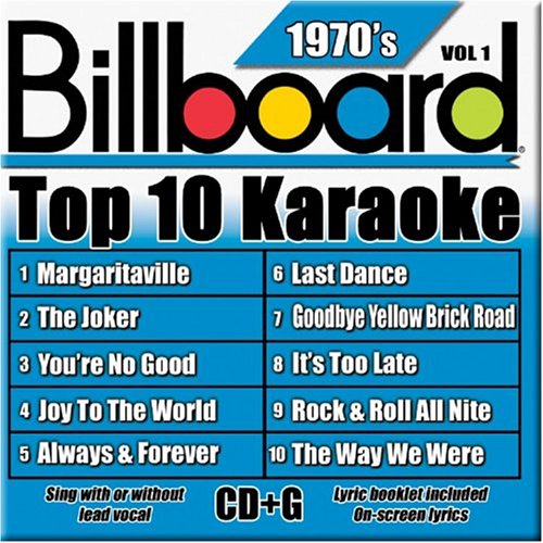 Billboard Top-10 Karaoke - 1970's Vol. 1 (10+10-song CD+G) used book depot