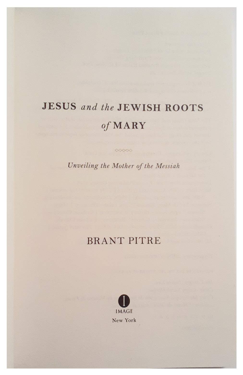 Jesus and the Jewish Roots of Mary used book depot