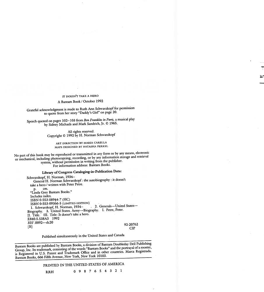 It Doesn't Take a Hero: The Autobiography