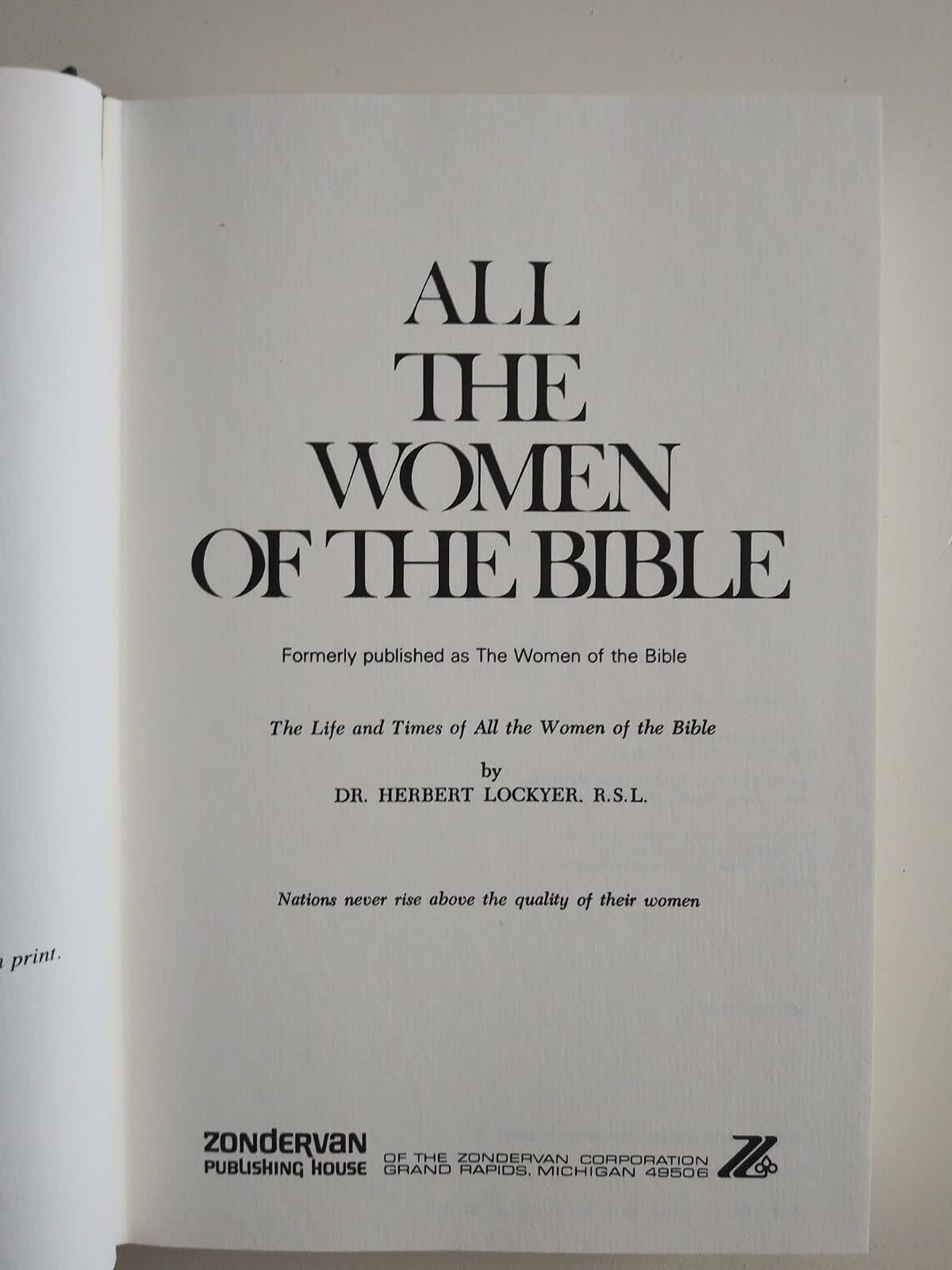 All the Women Of... (All the Women of the Bible) used book depot