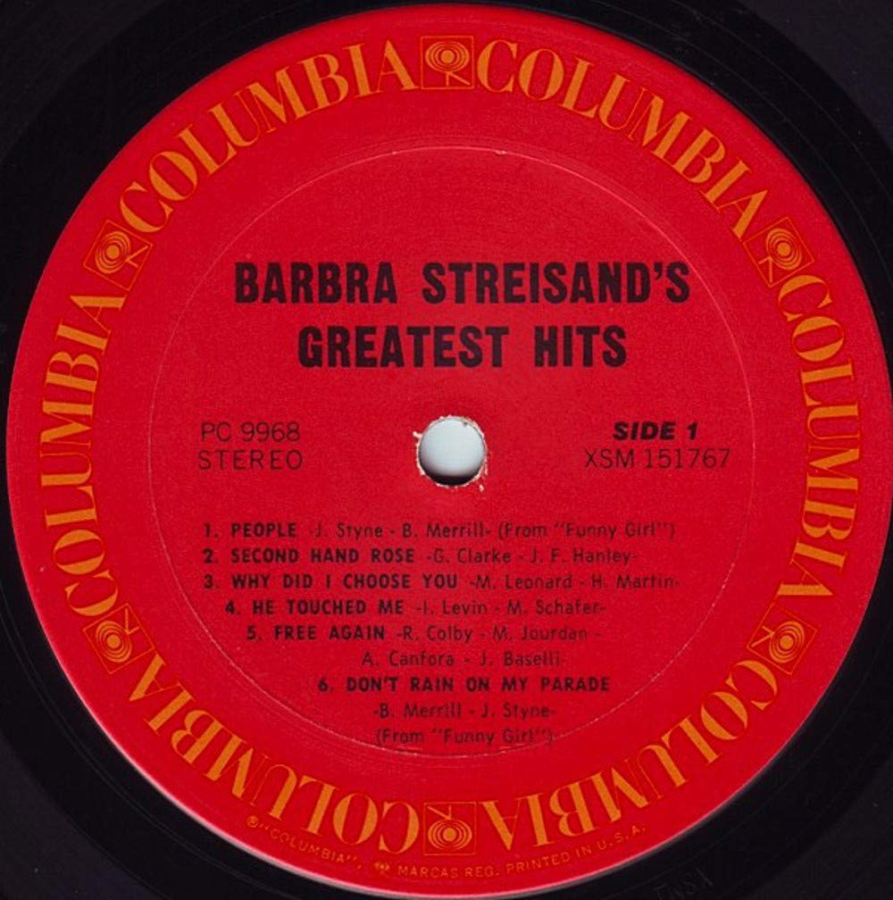 Barbra Streisand's Greatest Hits used book depot