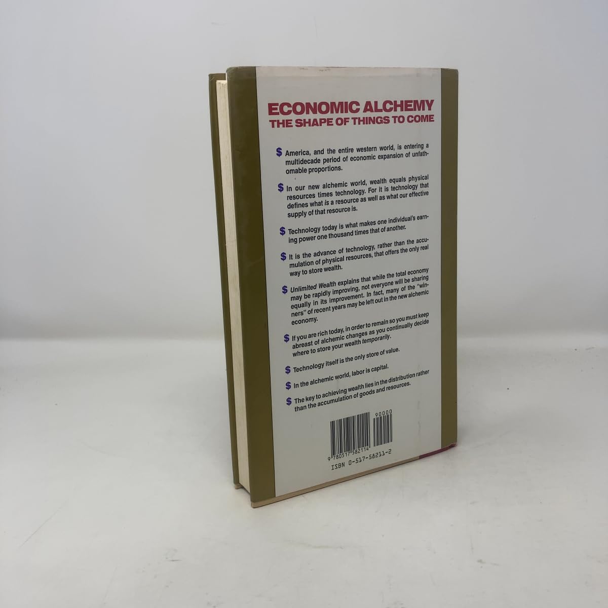Unlimited Wealth: The Theory and Practice of Economic Alchemy used book depot