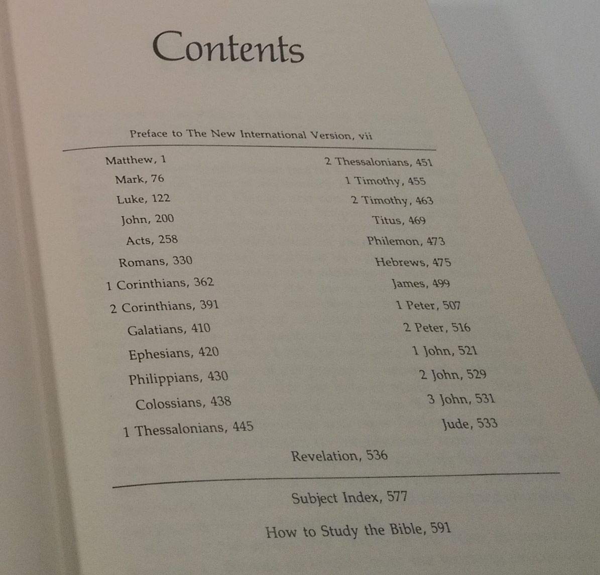 The Holy Bible New International Version ; the New Testament used book depot