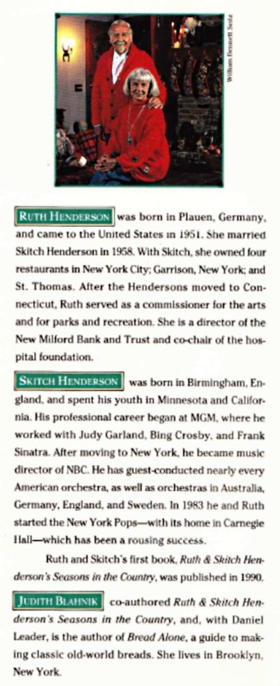 Ruth and Skitch Henderson's Christmas in the Country: Recipes, Crafts, Gifts, and Music used book depot