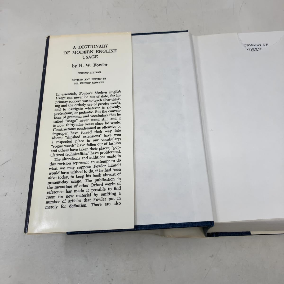 A Dictionary of Modern English Usage used book depot