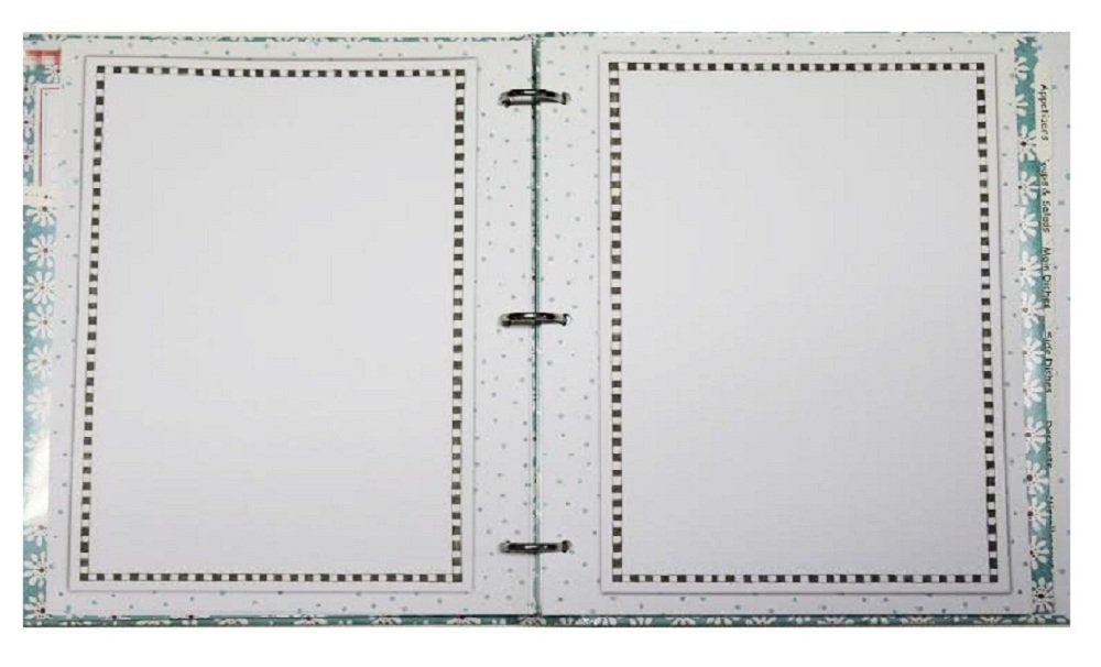 New Seasons Hardcover Deluxe Recipe Binder Blue Daisy Susan Branch used book depot