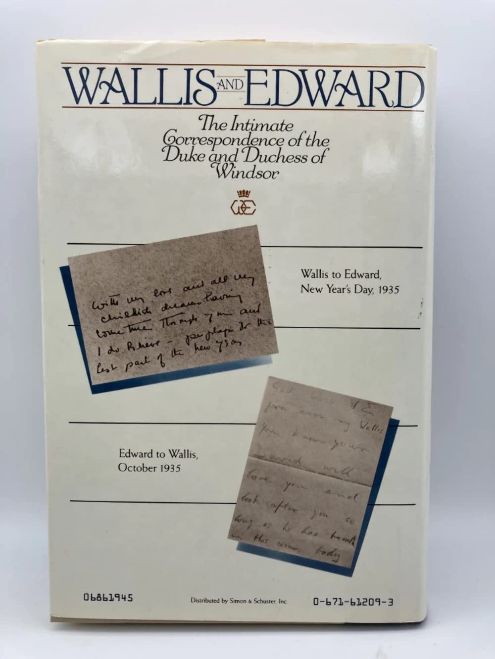 Wallis and Edward: Letters 1931-1937 (The Intimate Correspondence of the Duke and Duchess of Windsor) used book depot