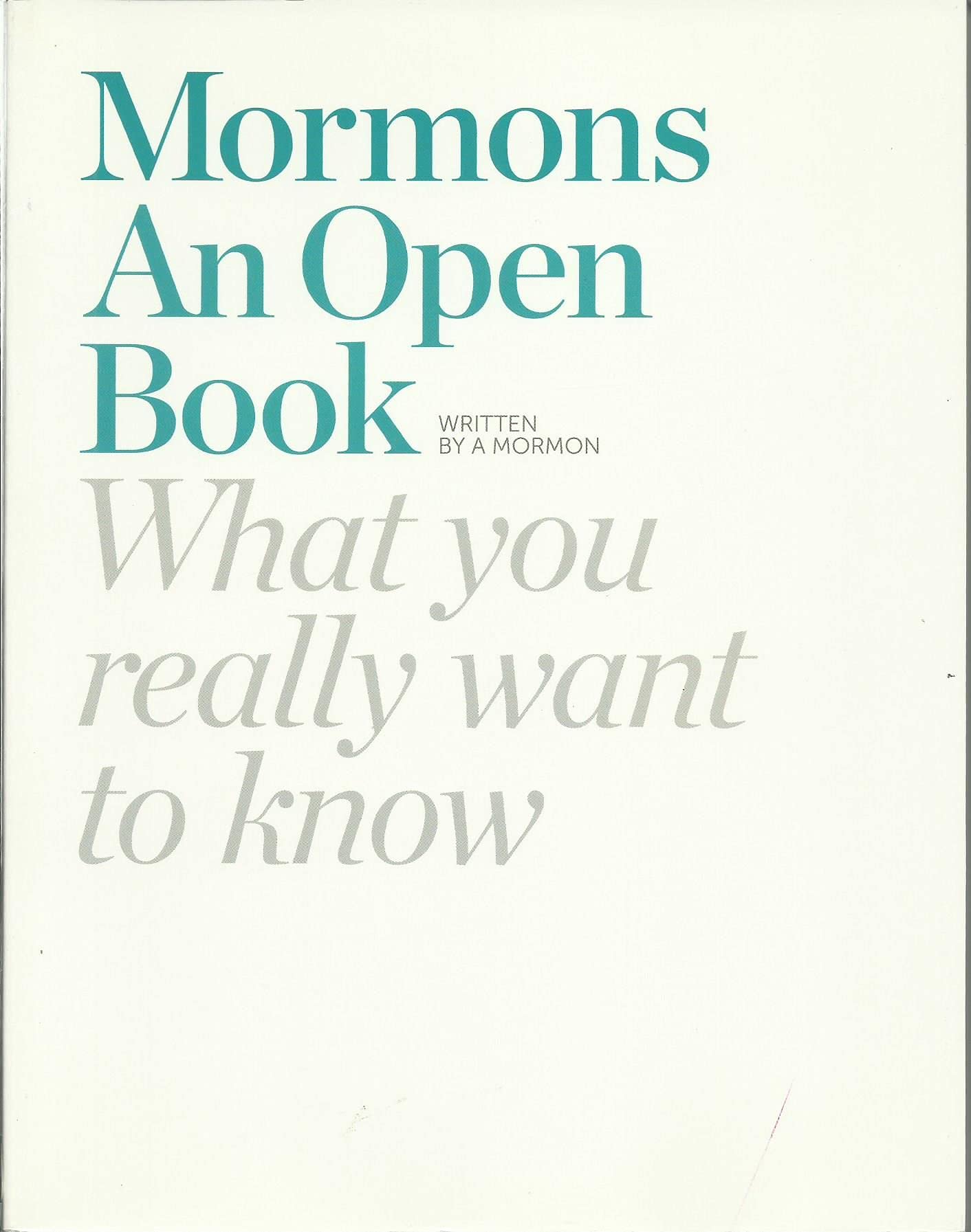 Mormons: An Open Book used book depot