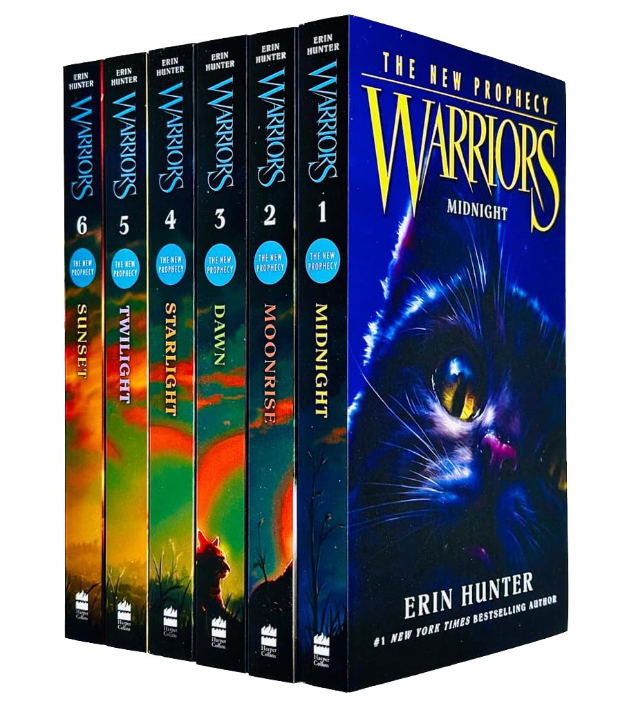 Warrior Cats Series 2: The New Prophecy by Erin Hunter 6 Books Set (Midnight, Moonrise, Dawn, Starlight, Twilight, Sunset) by Erin Hunter (2012-06-06) used book depot