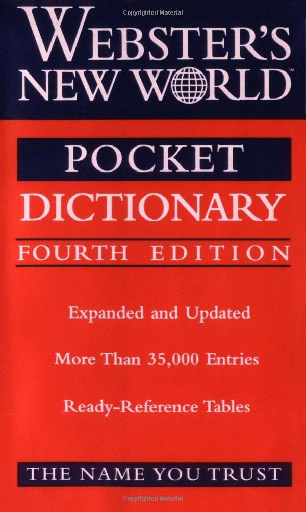 Webster's New World Pocket Dictionary, Fourth Edition