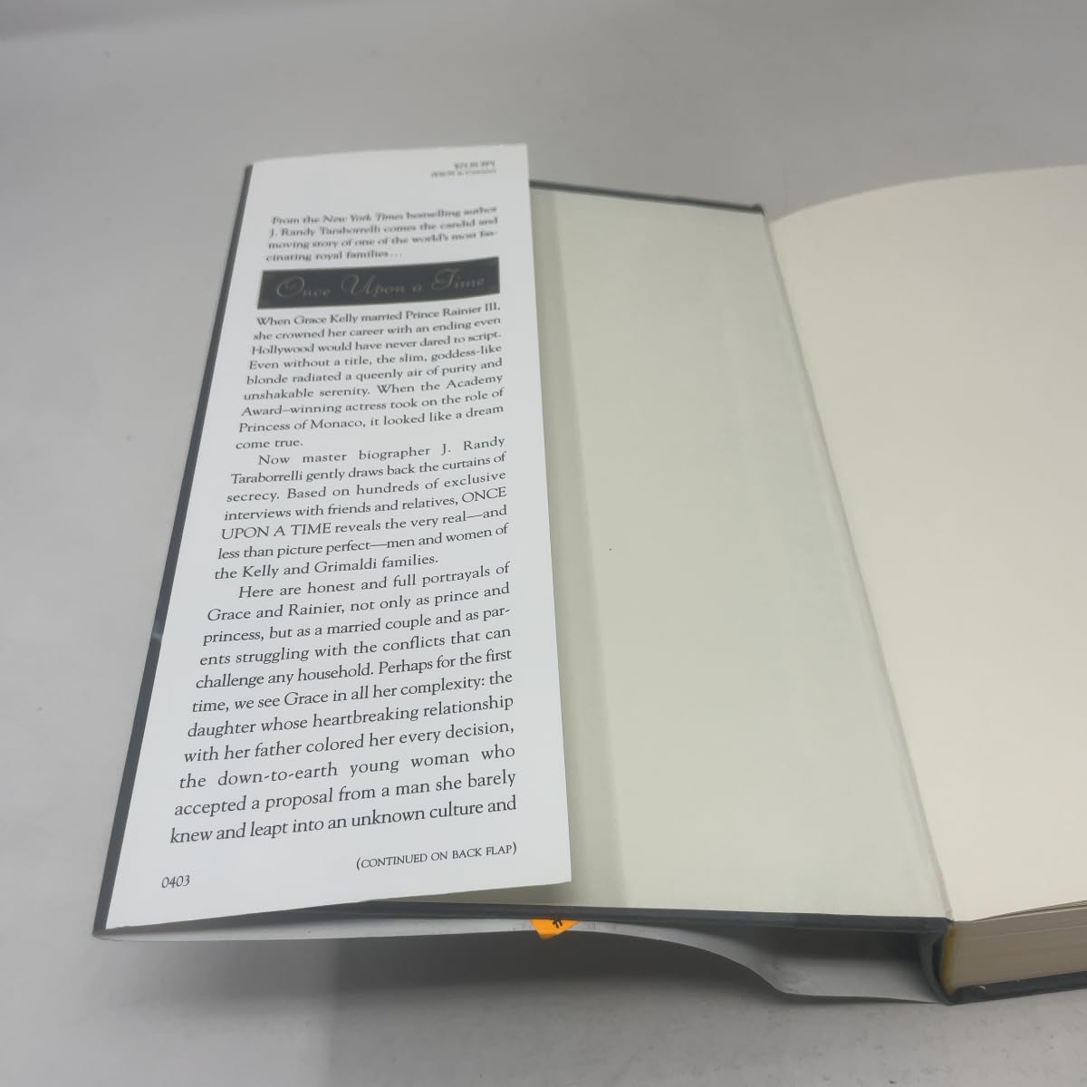 Once Upon a Time: Behind the Fairy Tale of Princess Grace and Prince Rainier used book depot