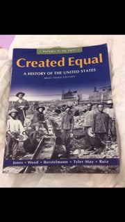 Created Equal: A History of the United States: to 1877 used book depot