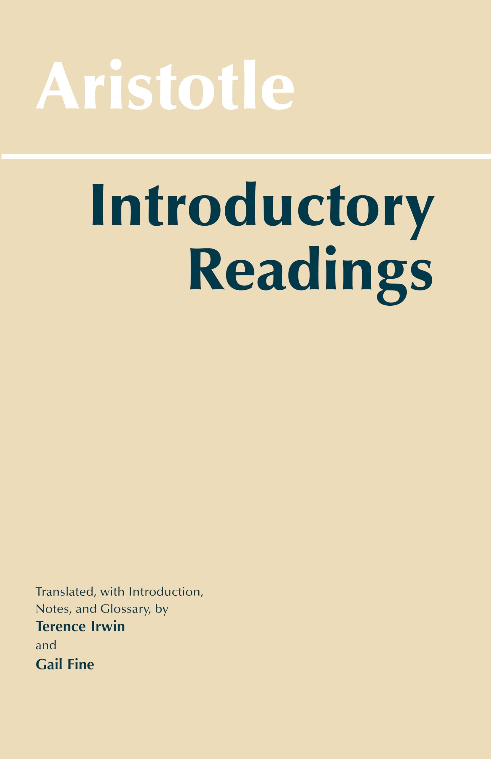 Aristotle: Introductory Readings (Hackett Classics) used book depot