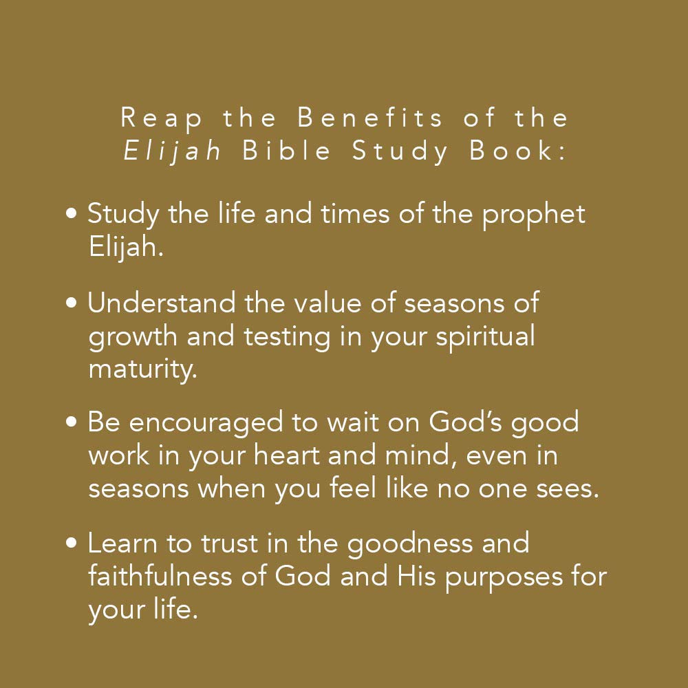 Elijah: Faith and Fire - Bible Study Book