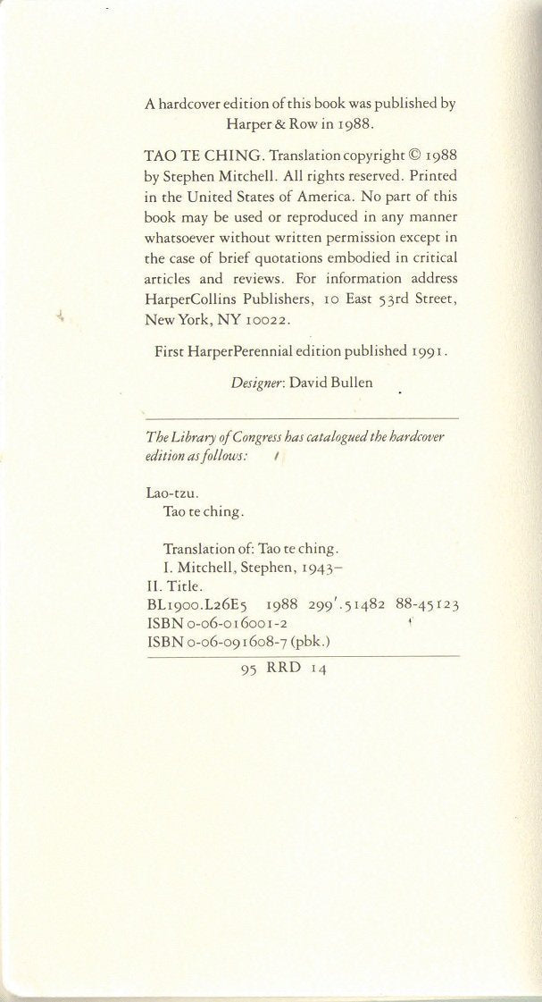 Tao Te Ching: A New English Version used book depot