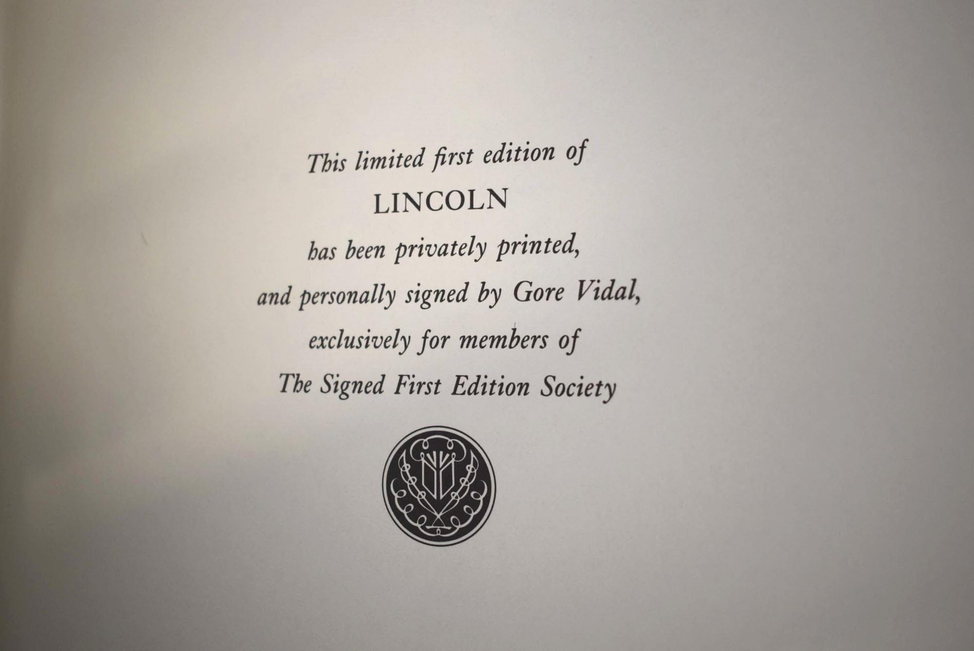 Lincoln: A Novel used book depot