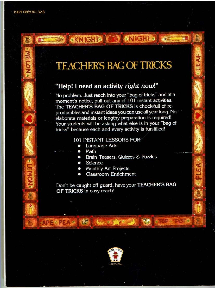 Teacher's Bag of Tricks: 101 Instant Lessons for Classroom Fun! used book depot