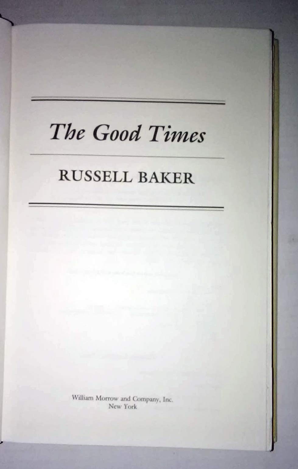 The Good Times