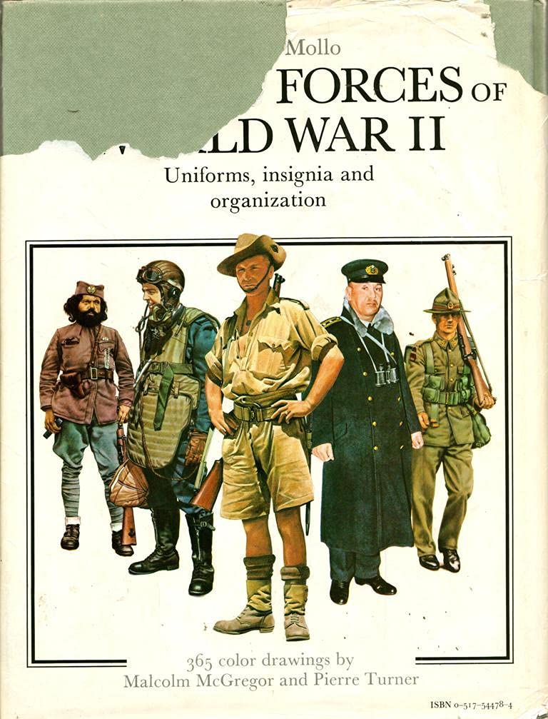The Armed Forces of World War II: Uniforms, Insignia and Organization used book depot