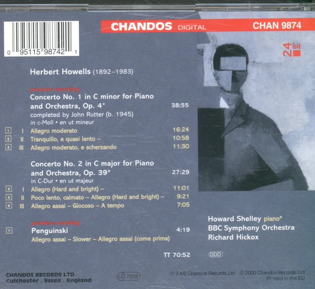 Howells: Piano Concertos 1 & 2 / Penguinski used book depot