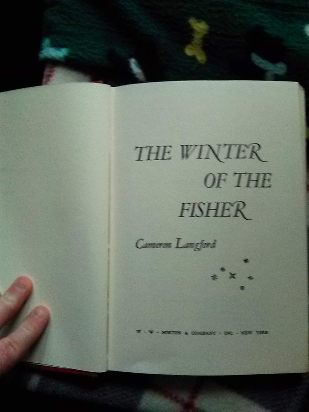 The Winter Of The Fisher - 1st Edition/1st Printing used book depot