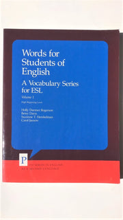 Words for Students of English: A Vocabulary Series for Esl (001) (PITT SERIES IN ENGLISH AS A SECOND LANGUAGE) used book depot