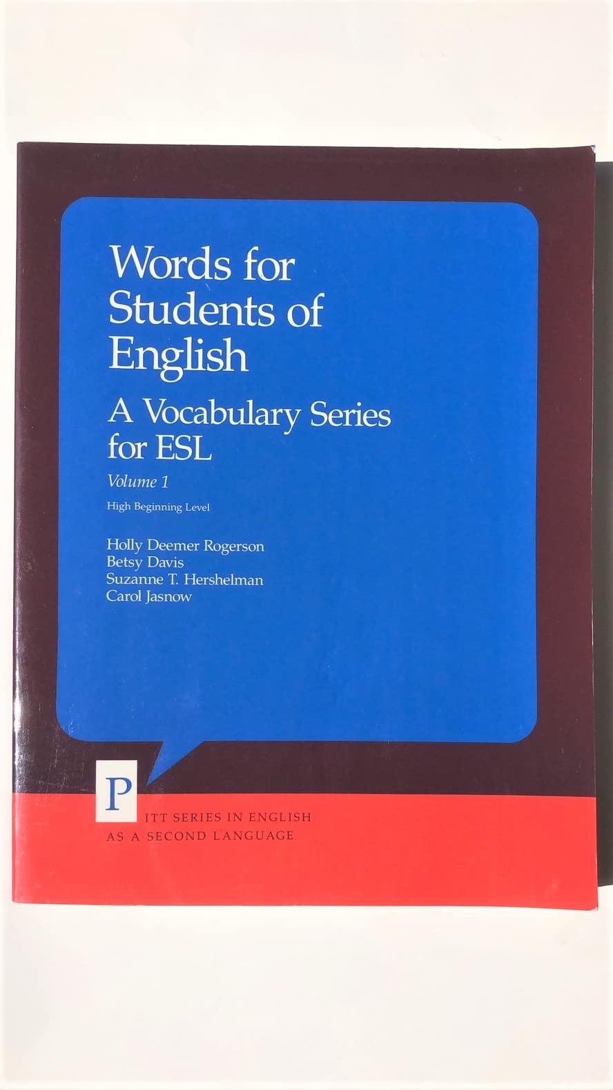 Words for Students of English: A Vocabulary Series for Esl (001) (PITT SERIES IN ENGLISH AS A SECOND LANGUAGE) used book depot