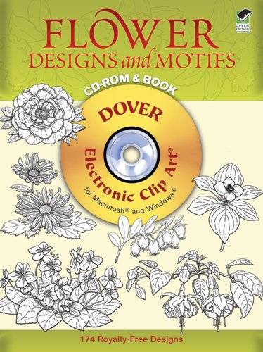 Flower Designs And Motifs (Dover Electronic Clip Art) used book depot