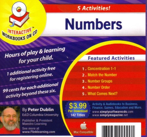 Numbers ~ Interactive Workbooks on CD [Windows Vista & XP and Macintosh] used book depot