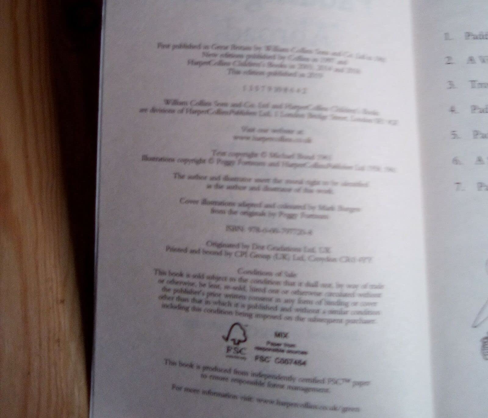 Michael Bond Paddington Bear #4 PADDINGTON ABROAD 2018 Teddy Bear Book Adventure used book depot