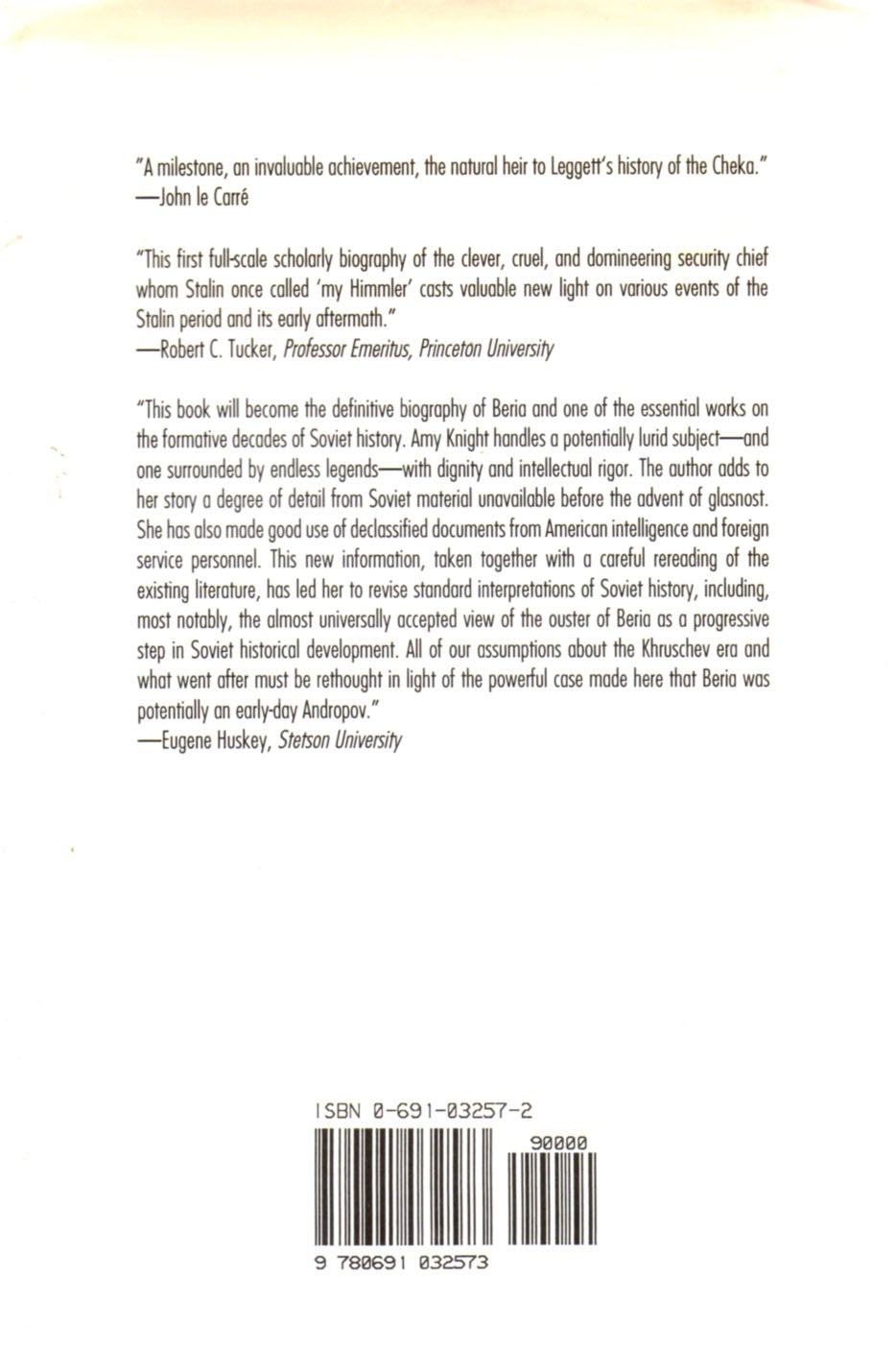 Beria: Stalin's First Lieutenant used book depot