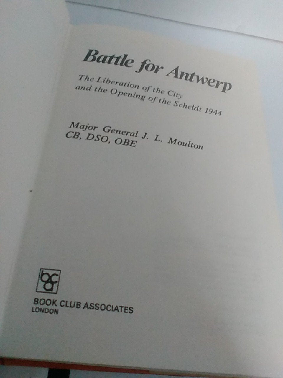 Battle for Antwerp used book depot