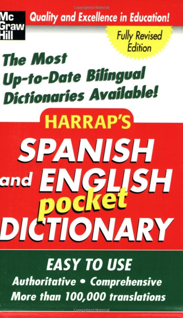 Harrap's Spanish and English Pocket Dictionary (Harrap's Dictionaries) used book depot